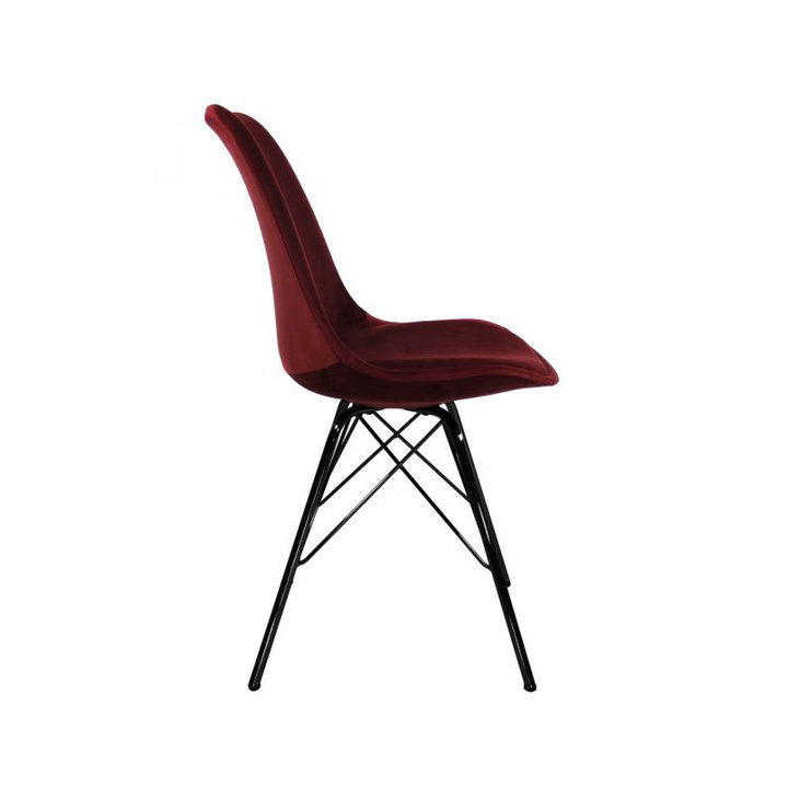 Stoel Velvet - Rood/Cherry