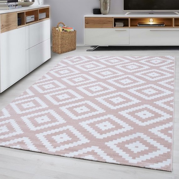 Adana Carpets Modern vloerkleed -Plus Roze 8005