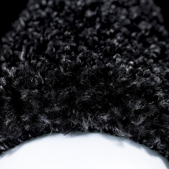 Hoogpolig vloerkleed - Edge Zwart