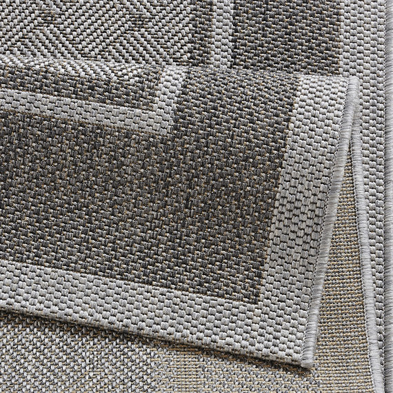 Hanse Home Klassiek vloerkleed - Natural ruit grijs
