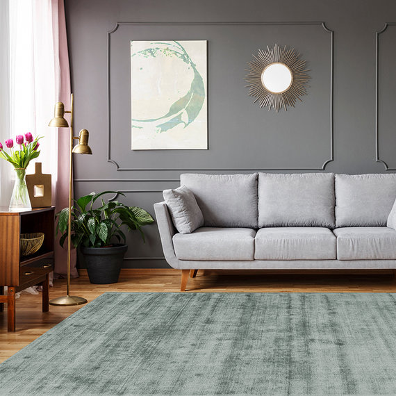 Kay Viscose vloerkleed - Lev Grijs