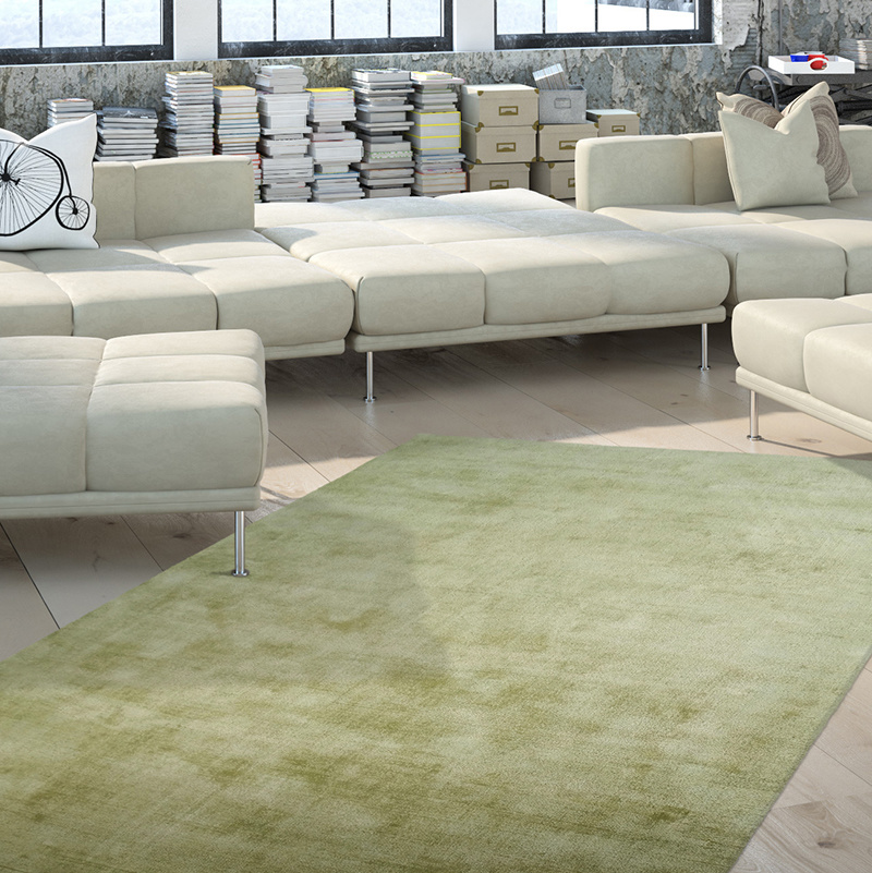 Viscose vloerkleed - Lev Groen