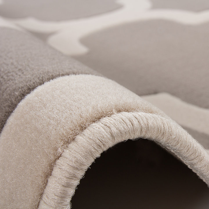 Modern vloerkleed - Mano Ornament Taupe