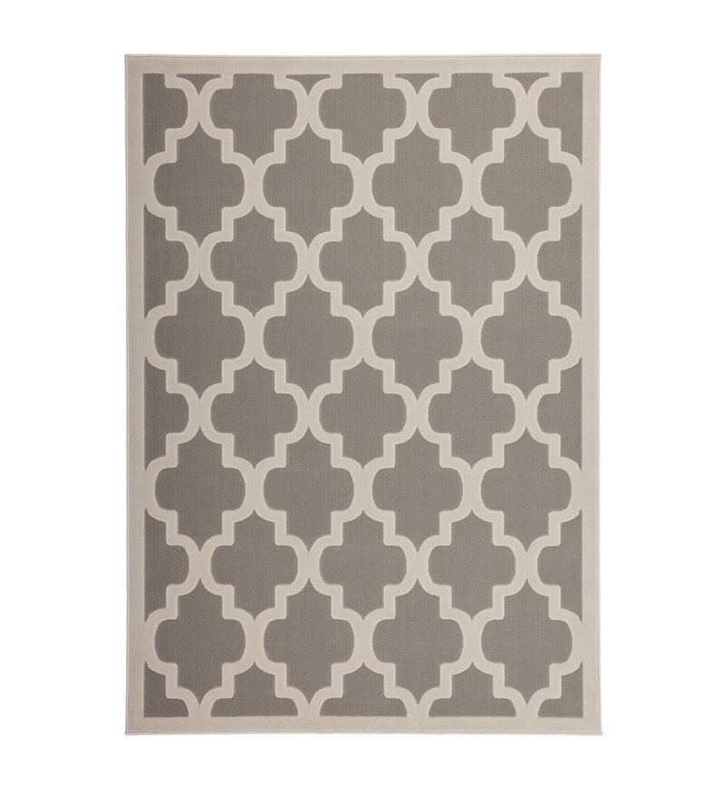 Modern vloerkleed - Mano Ornament Taupe