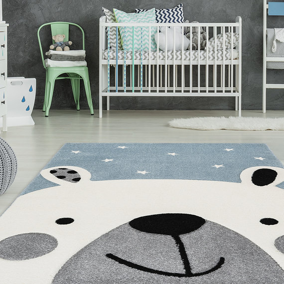 Kay Kindervloerkleed - Atlantisch Beertje Blauw