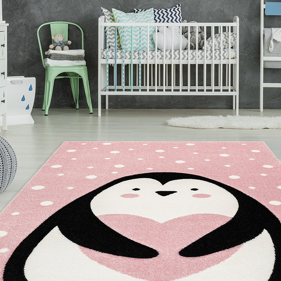 Kay Kindervloerkleed - Atlantisch Pinguin Roze