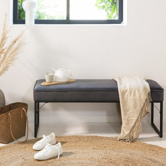 Lifa Living Halbank Fluweel - Londen Grijs