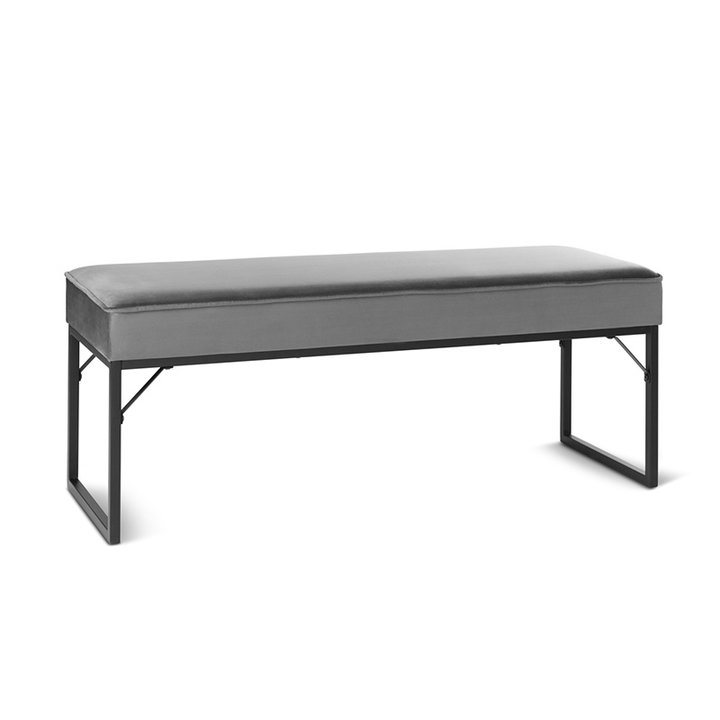 Halbank Fluweel - Londen Grijs