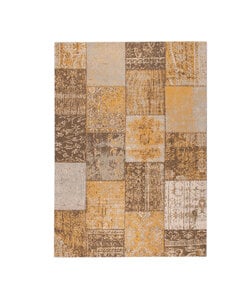 Patchwork vloerkleed - Dreams Okergeel