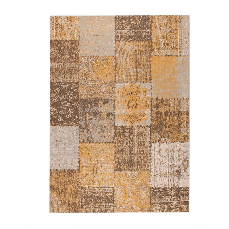 Patchwork vloerkleed - Dreams Okergeel - sfeer
