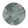 Rond patchwork vloerkleed - Dreams mint