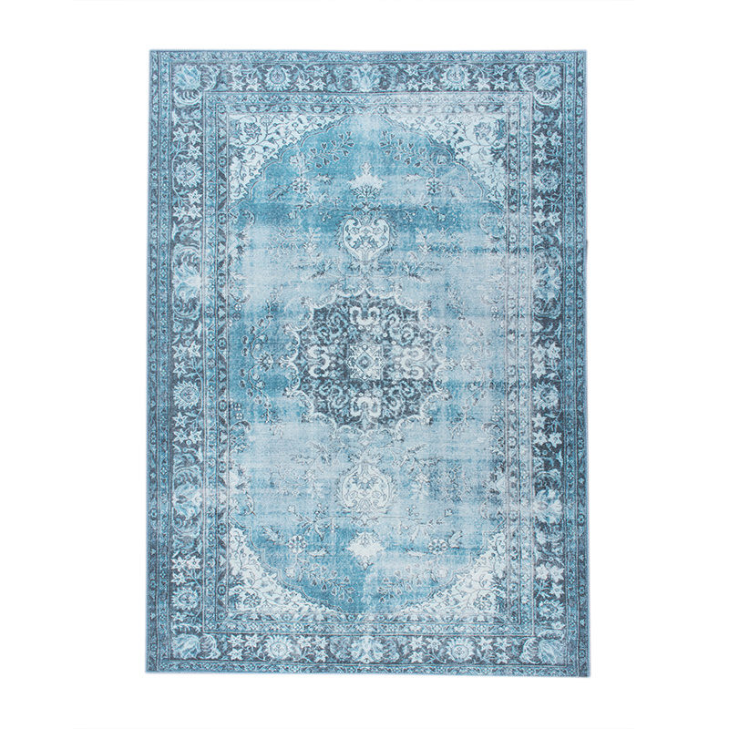 Vintage Vloerkleed - Estate Medaillon Lichtblauw - sfeer