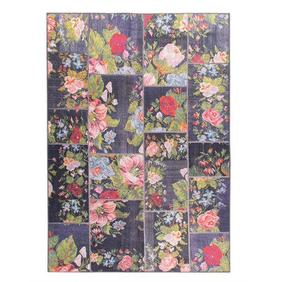 FRAAI Patchwork Rozenkelim vloerkleed - Rosa Red