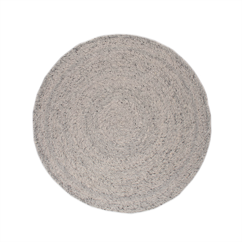 Rond wollen vloerkleed - Wise Grijs/Wit No. 609 - sfeer