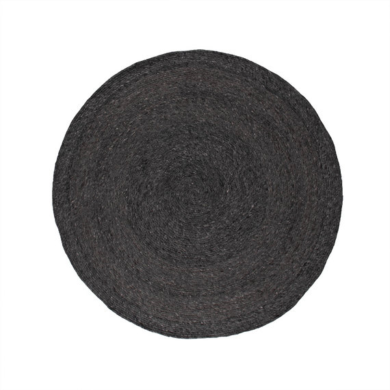 FRAAI Rond wollen vloerkleed - Wise Antraciet No. 614