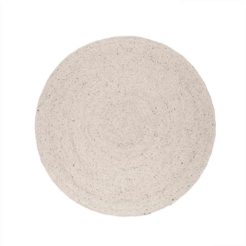 Rond wollen vloerkleed - Wise Grijs/Gemeleerd No. 367 - sfeer