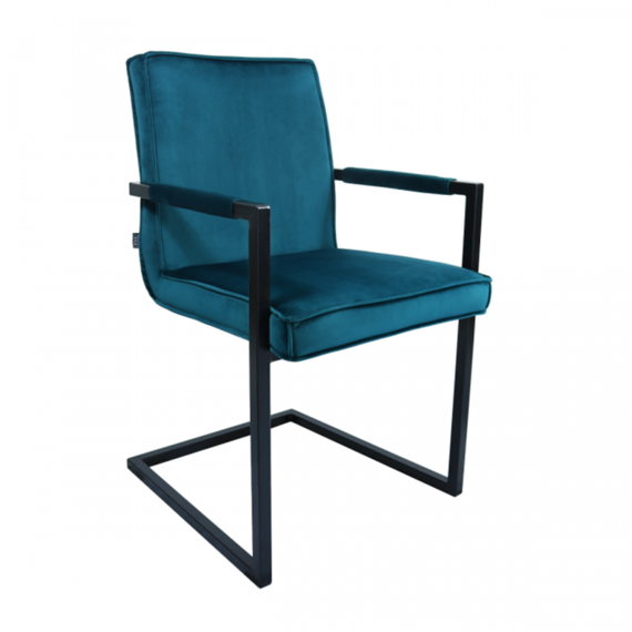 Kick Collection Stoel Velvet - Jim Blauw