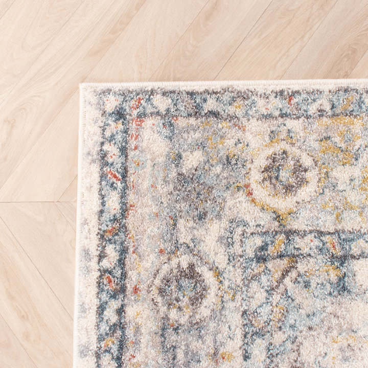 Vintage vloerkleed - Inspire Creme/Blauw No. 217