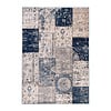 Patchwork vloerkleed - Deep Blauw - thumbnail 1