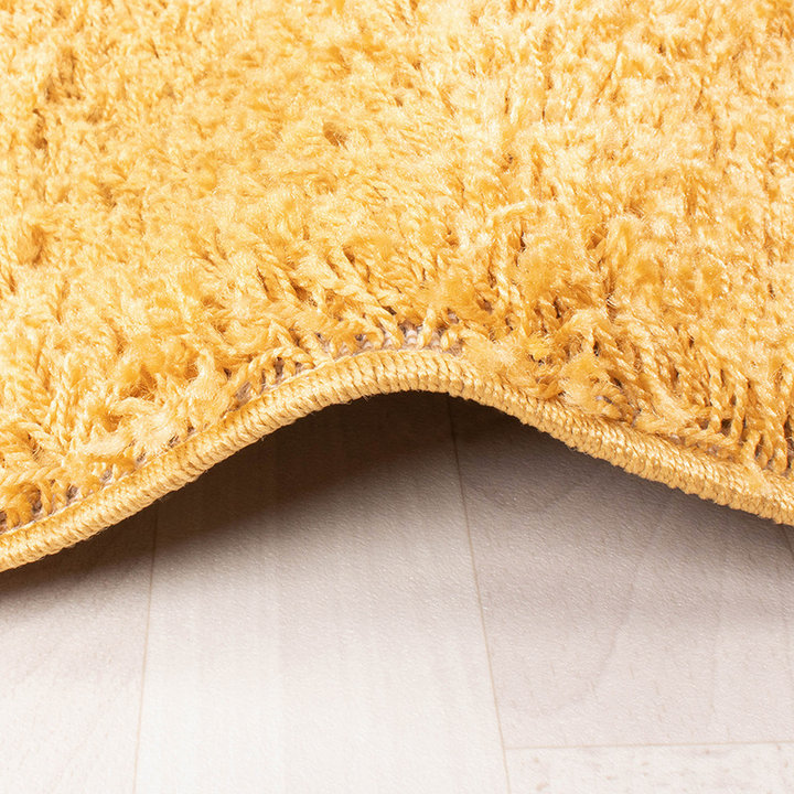 Hoogpolig vloerkleed - Solid Geel