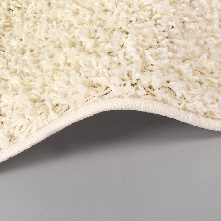 Hoogpolig vloerkleed - Solid Wit 
