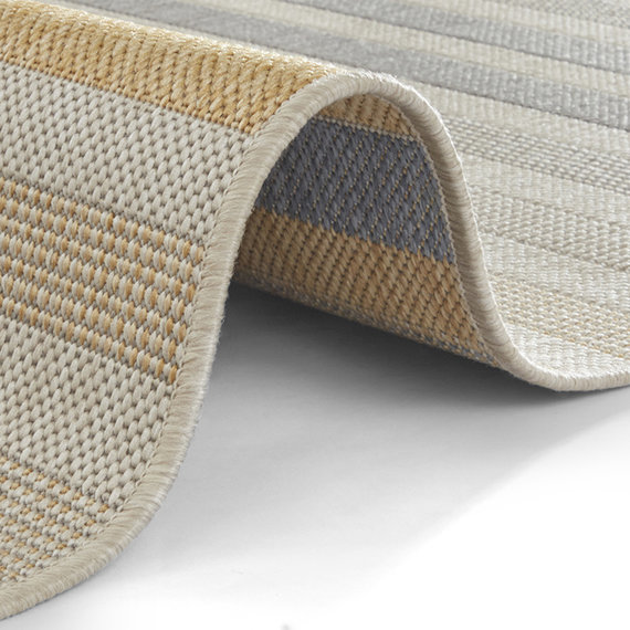 Bougari Bohemian Vloerkleed - Paros Blauw Goud