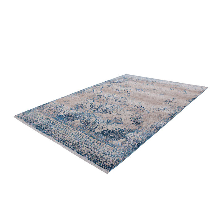 Vintage vloerkleed - Antiek 500 Creme/Blauw