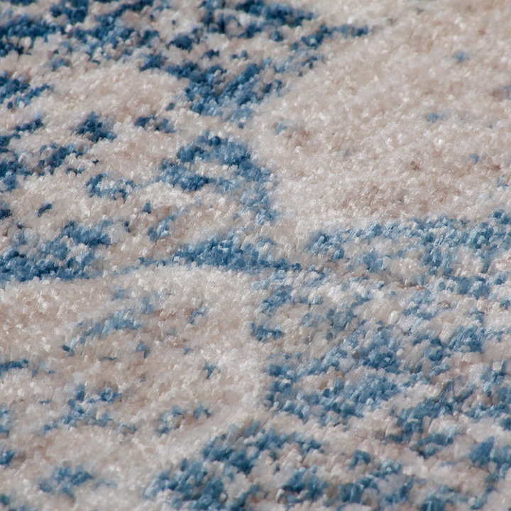 Vintage vloerkleed - Antiek 500 Creme/Blauw