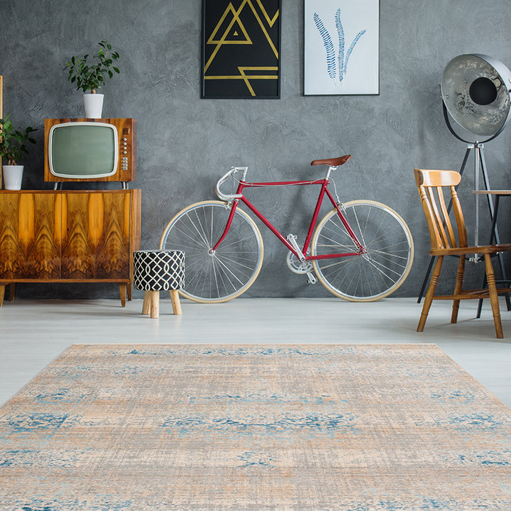 Vintage vloerkleed - Bach 300 Grijs