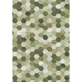 Antoin Carpets Modern Vloerkleed - Amado Groen 6444