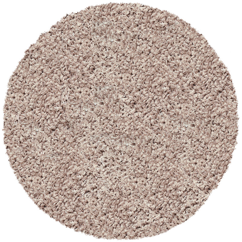 Rond Hoogpolig Vloerkleed - Twilight Beige 6611