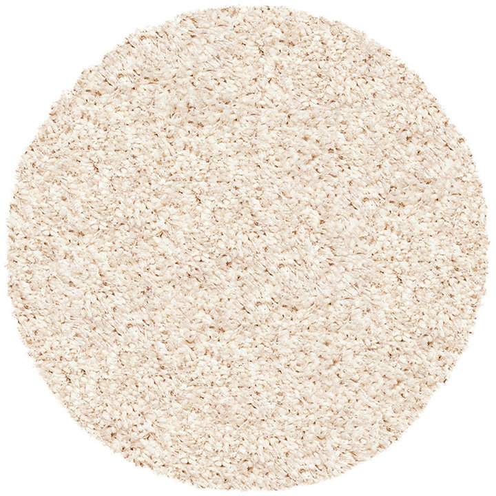 Rond Hoogpolig Vloerkleed - Twilight Creme/Wit 6926