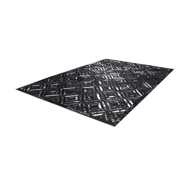 Leren vloerkleed - Soul 410 Zilver