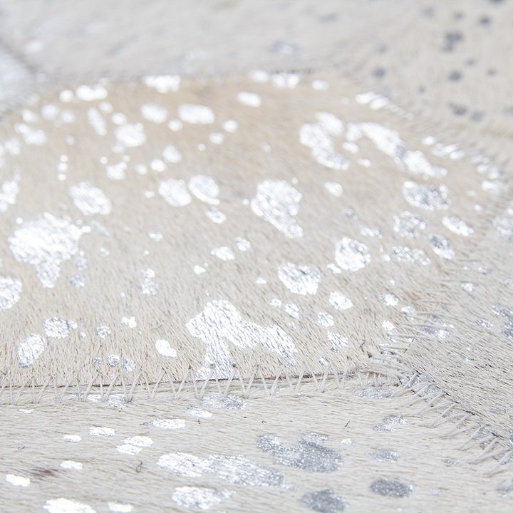 Leren vloerkleed - Soul 210 Zilver