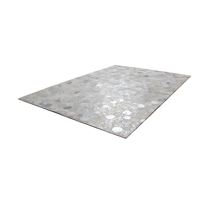 Leren vloerkleed - Soul 210 Zilver