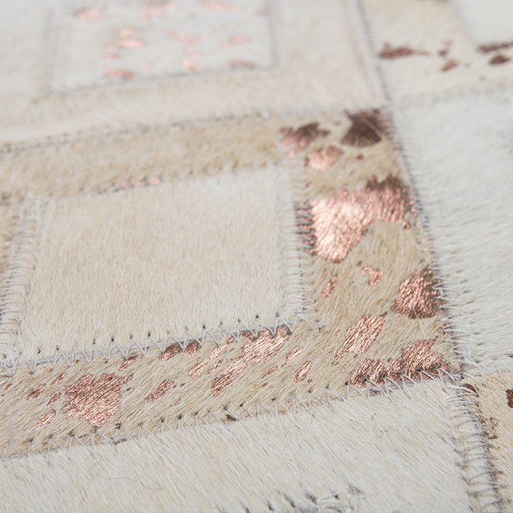 Leren vloerkleed - Soul 110 Ivoor