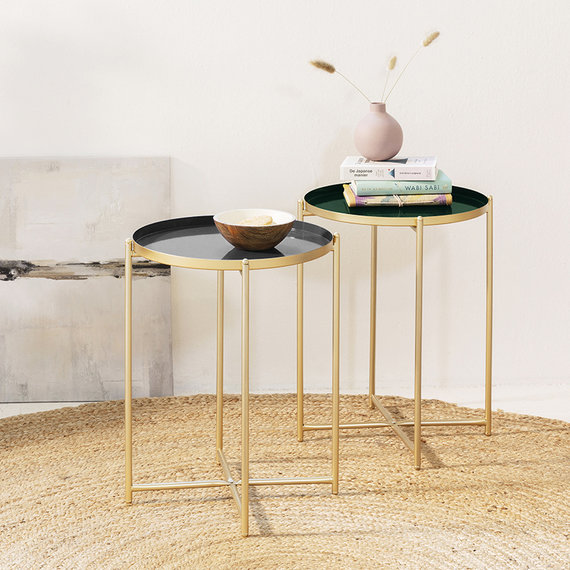Lifa Living Bijzettafel - Ella Goud Grijs