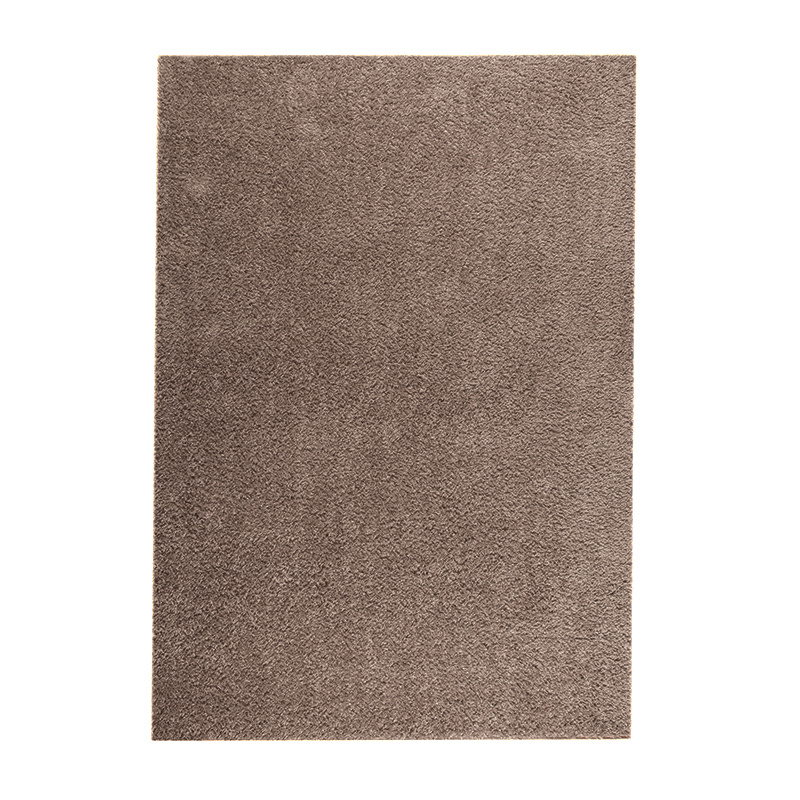 Hoogpolig vloerkleed - Solid Taupe - sfeer