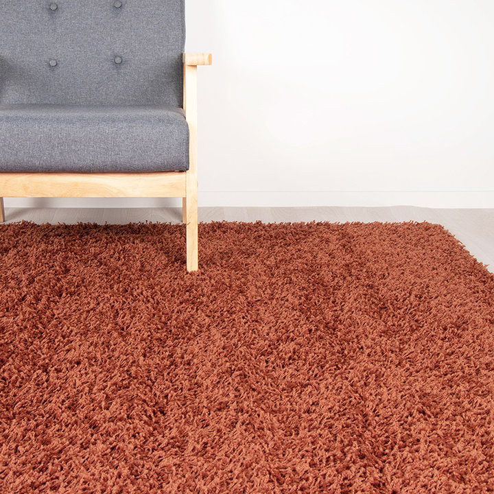 Rond Hoogpolig vloerkleed - Solid Terra