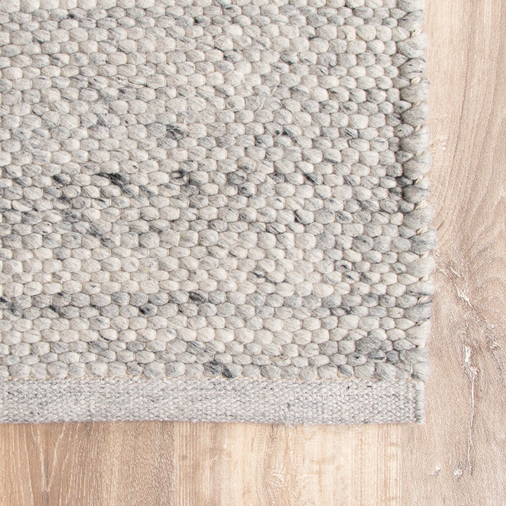 Wollen vloerkleed - Feline Grijs/Gemeleerd