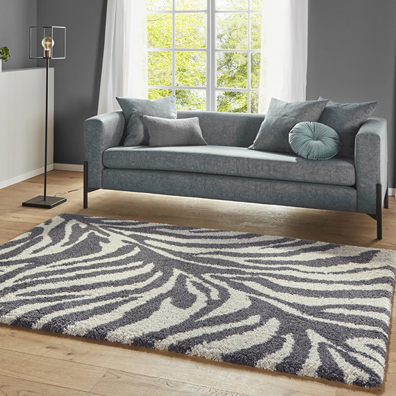 Mint Rugs Hoogpolig vloerkleed - Allure Desert Grijs Creme