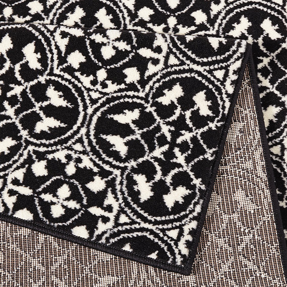 Hanse Home Laagpolig vloerkleed - Gloria Pattern Zwart