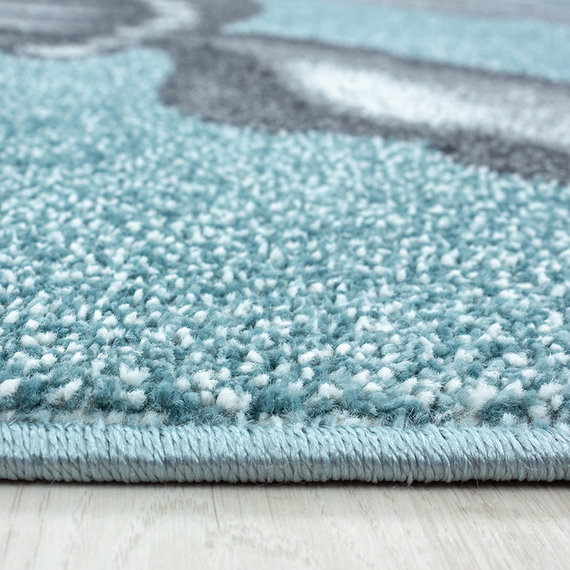 Adana Carpets Kindervloerkleed - Bambi Schildpad Blauw