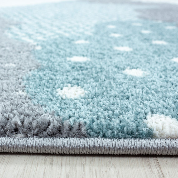 Adana Carpets Kindervloerkleed - Bambi Wolken Blauw