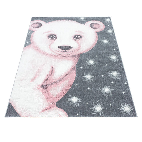 Adana Carpets Kindervloerkleed - Bambi Beer Roze