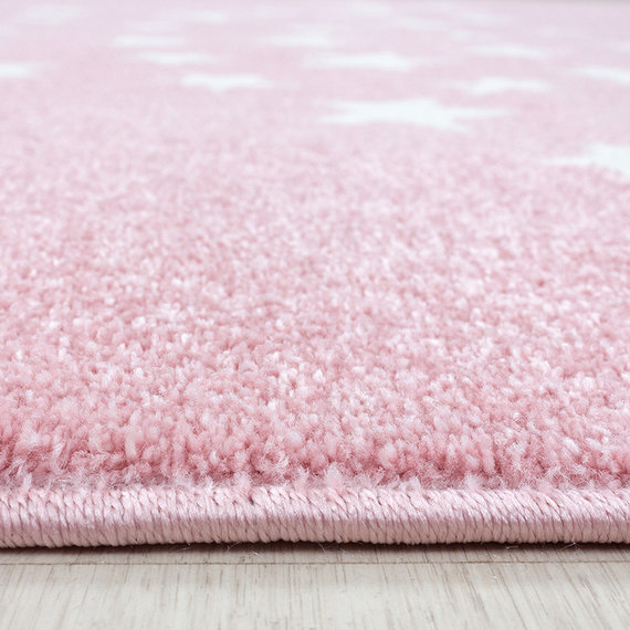 Adana Carpets Rond Kindervloerkleed - Bambi Ster Roze