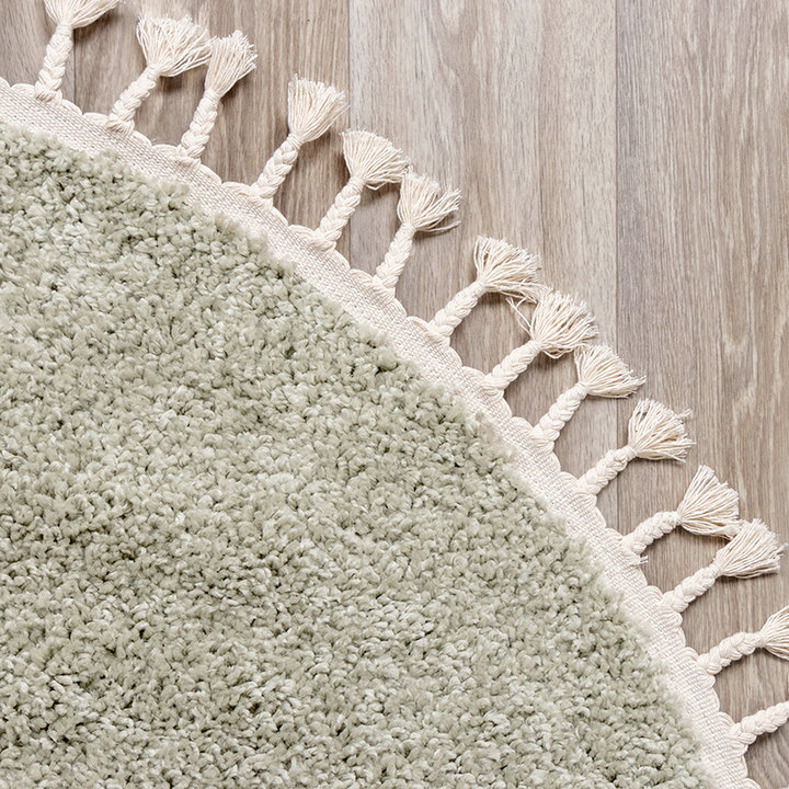 Dywan okrągły z długim włosiem - Lofty Fringe Miętowy