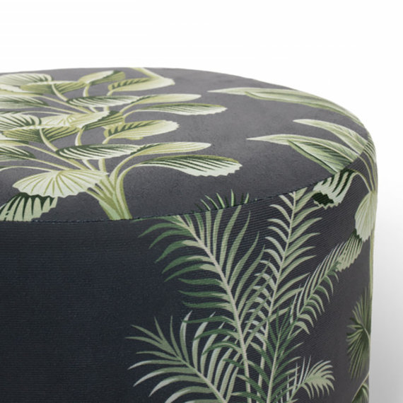 Lifa Living Velvet poef – Beau Deluxe Bananenblad