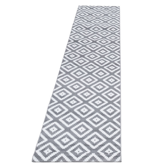 Adana Carpets Moderne loper - Plus Grijs 8005