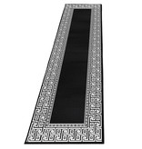 Adana Carpets Moderne loper - Jena Zwart 9340